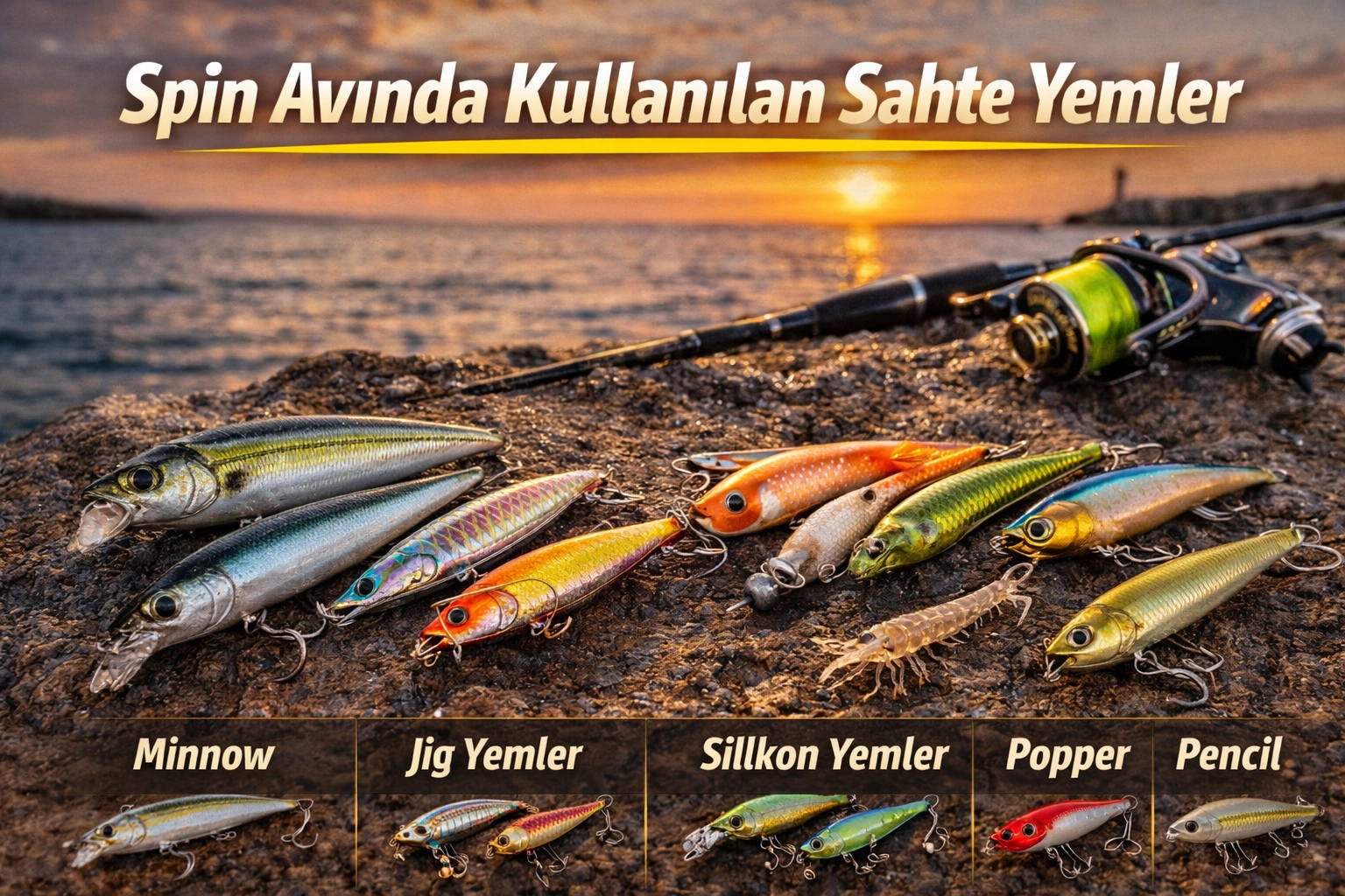Spin Avında kullanılan sahte yemler ..