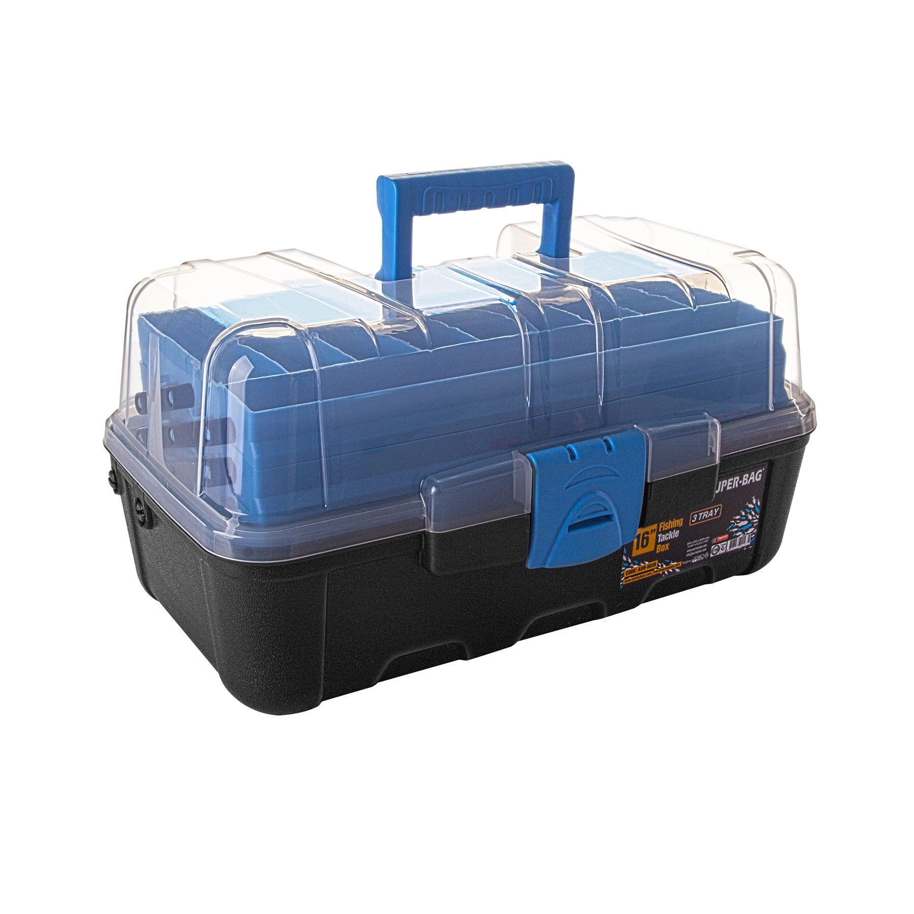 16” Takım Çantası 3 Raflı (Şeffaf) ASR-5038