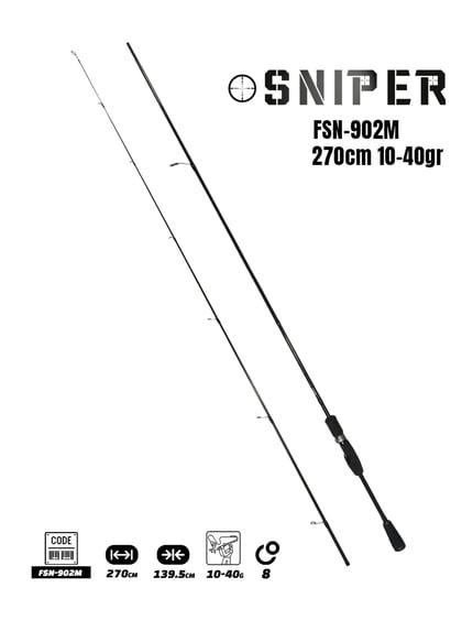 Fujin Sniper 270cm 10-40gr Spin Kamış 
