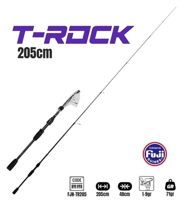 Fujin T-Rock 205cm 1-9gr Teleskopik LRF Kamışı