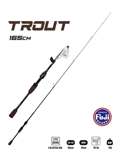 Fujin Trout 165cm 05-6gr Teleskopik Alabalık Kamışı