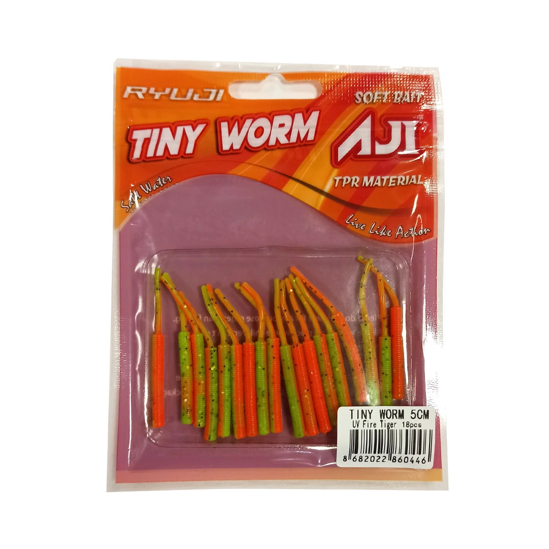 RYUJI TINY WORM TPR 5CM, 18AD