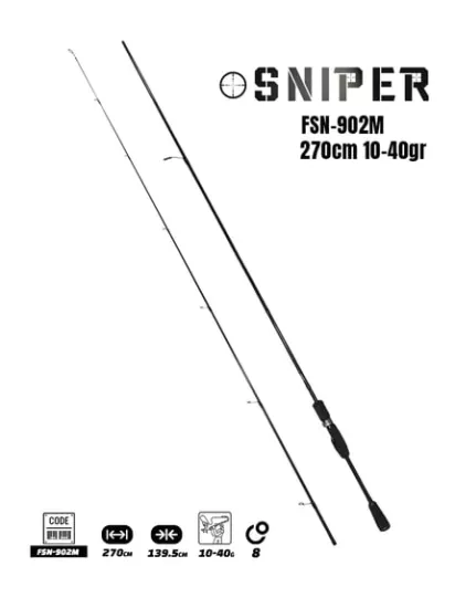 Fujin Sniper 270cm 10-40gr Spin Kamış 
